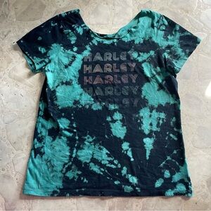 Vintage Harley-Davidson Tie Dye Cut-Off Shirt (Fits M/L)